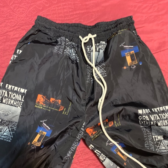 Letter Graphic Drawstring Pants - Picture 5 of 11